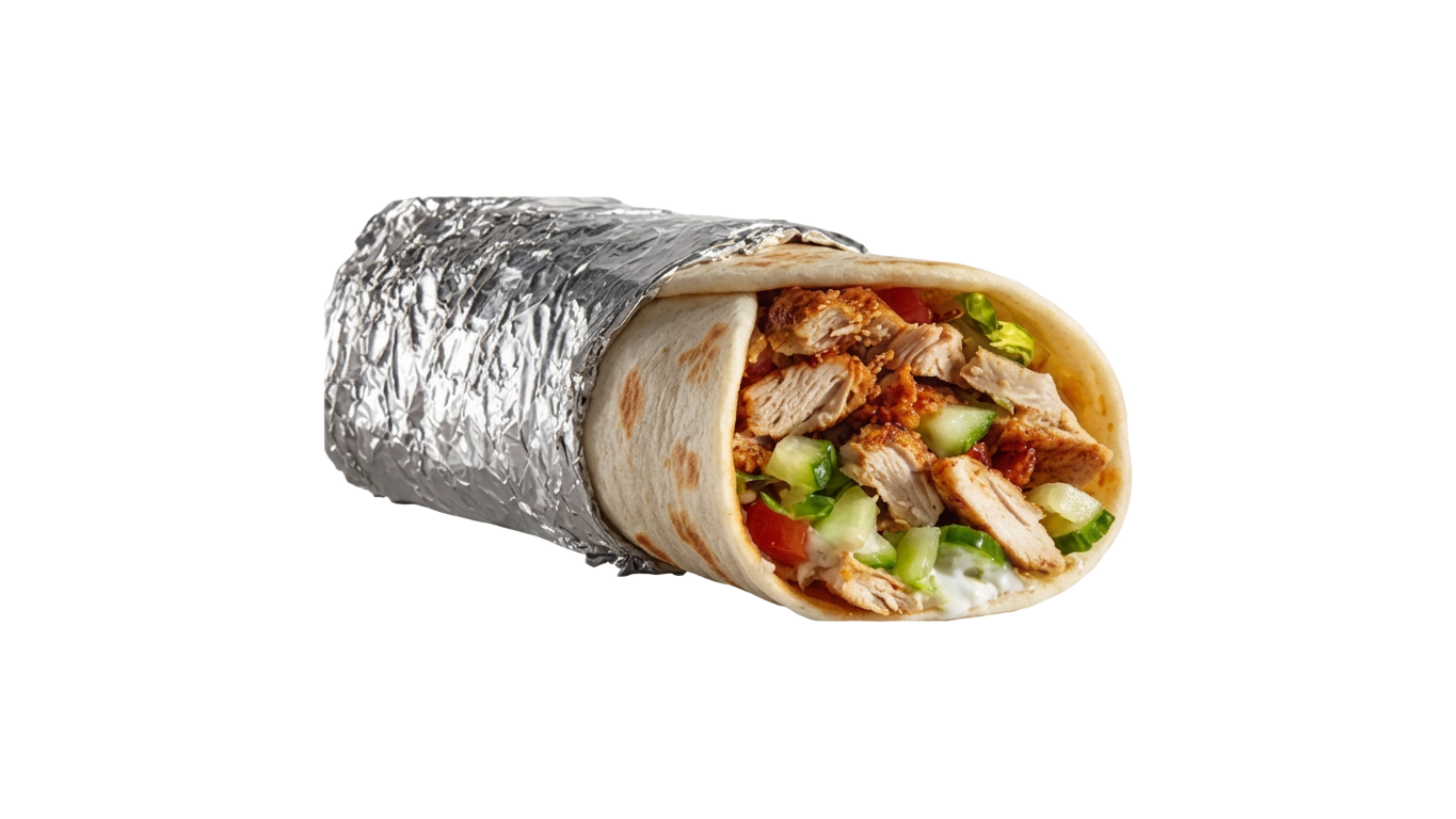 Pita Wrap — halal at Haji's Halal Food, Elizabeth NJ