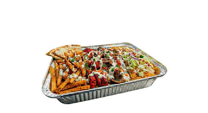 Rice Platter — halal at Haji's Halal Food, Elizabeth NJ
